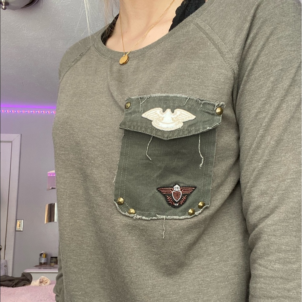 Army green long sleeve